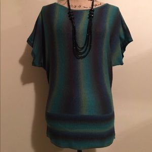 The Limited Green Ombré Sweater